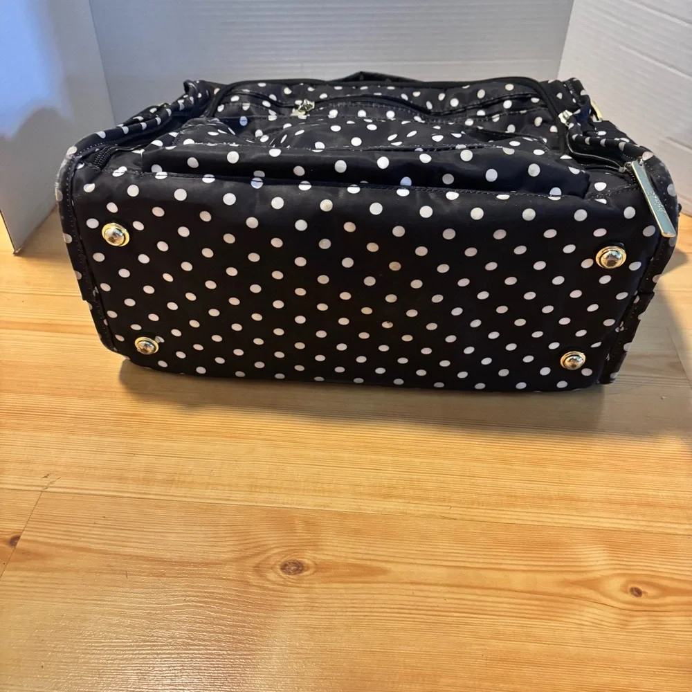 Ju-Ju-Be Black and White Polka Dot Baby Bag